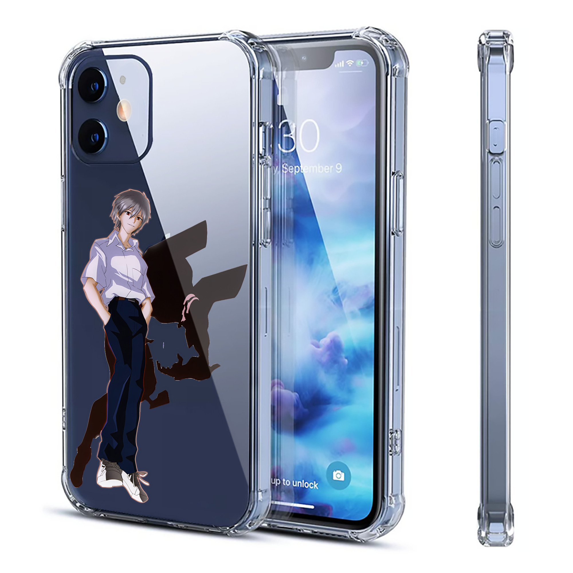 （画像用） EVA 新世紀エヴァンゲリオン 【iPhone 12シリーズ対応】透明スマホケース（クリアソフトケース）